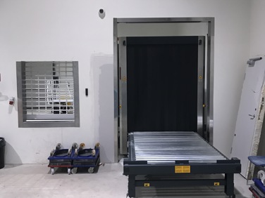 Gamla frakt-inngongdin og nýggji scannarin