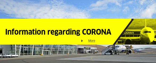 Information from Vagar Airport regarding Corona