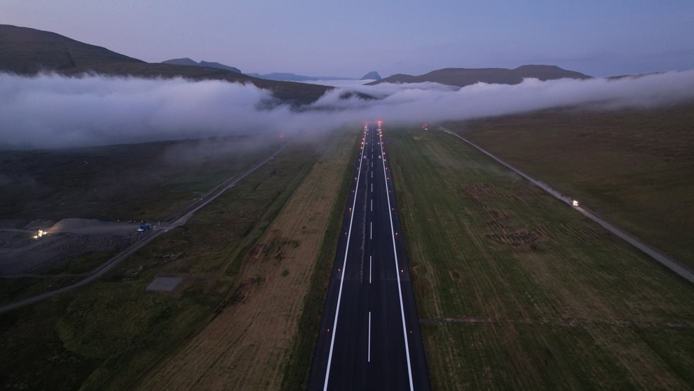 Flogbreytin liðug asfalterað